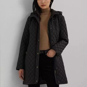 Ralph Lauren Charcoal Quilted Puffer Jacket